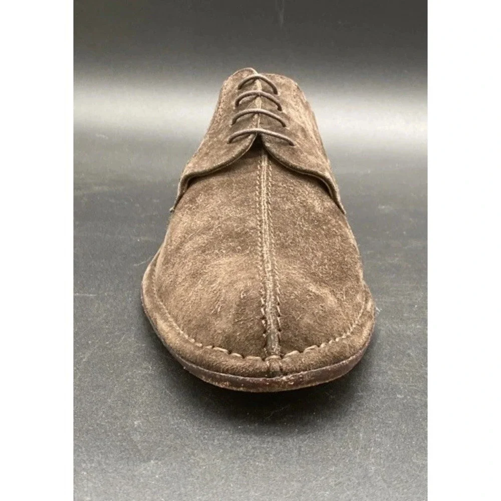 Mezlan Rusty Dark Brown Suede Leather  Oxford Dress Shoes Size 10 Damage Box Inc